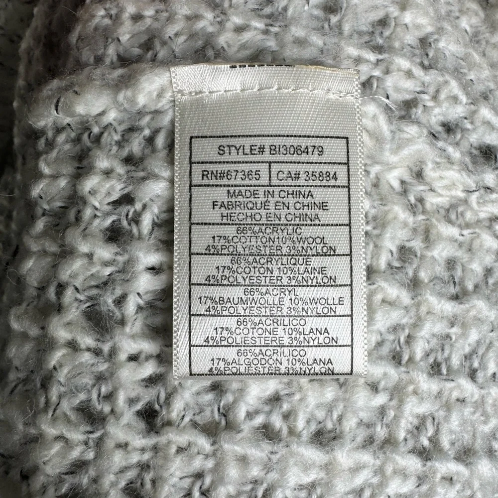 BB Dakota Soft Grey Cowl Neck Sweater - Picture 4 of 5